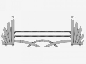 horse jump obstacle pack 3D Model