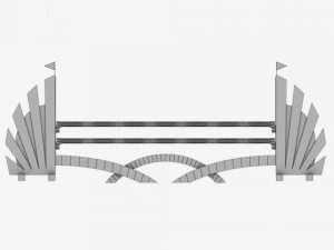 horse jump obstacle pack 3D Model
