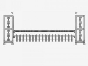 horse jump obstacle pack 3D Model