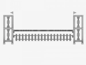 horse jump obstacle pack 3D Model