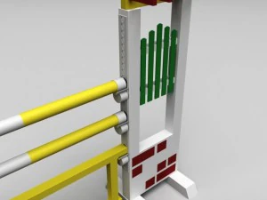 horse jump obstacle full pack 3D Model