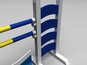 horse jump obstacle full pack 3D Model