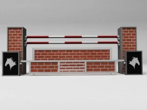 horse jump obstacle full pack 3D Model