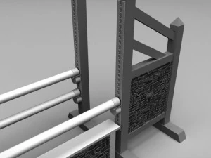 horse jump obstacle full pack 3D Model