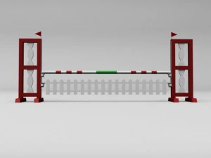 horse jump obstacle full pack 3D Model