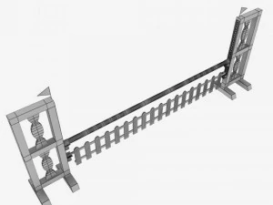 horse jump obstacle full pack 3D Model