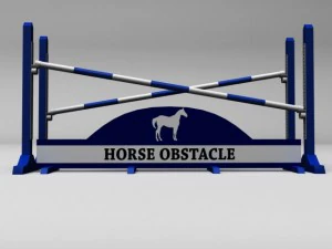 horse jump obstacle full pack 3D Model