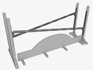 horse jump obstacle full pack 3D Model