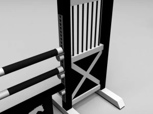 horse jump obstacle full pack 3D Model
