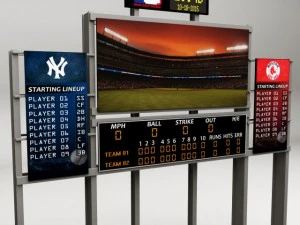 stadyum beyzbol skor tablosu 3D Model