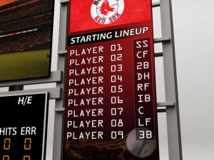 stadium baseball score board Model 3D