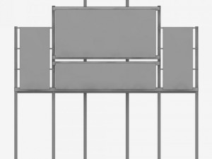 stadium baseball score board Model 3D