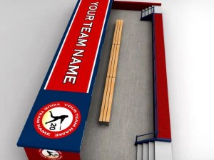 baseball stadium dugout 3D Model