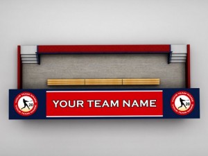 baseball stadium dugout Model 3D