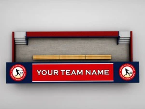 baseball stadium dugout 3D Model