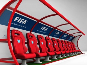 stadium seating reserve bench 3D Model