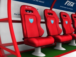 stadium seating reserve bench Modelo 3D