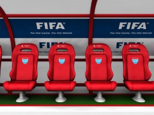 stadium seating reserve bench Modelo 3D