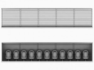 stadium seating reserve bench Modelo 3D