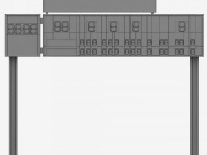 baseball scoreboard small 3D Model