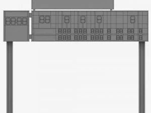 baseball scoreboard small 3D Model