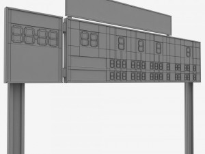 baseball scoreboard small 3D Model