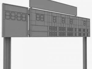 baseball scoreboard small 3D Model