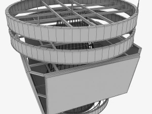 exibi&ccedil;&atilde;o de placar quadrado jumbotron Modelo 3D