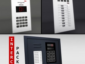 intercom pack 3D 모델