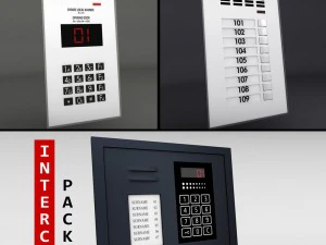 intercom pack 3D Model