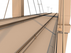 suspended water road bridge pack collection 3D Модель
