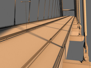 suspended water road bridge pack collection 3D Модель