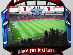jumbotron scoreboard octagon 3D Model