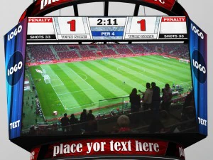 jumbotron табло восьмикутник 3D Модель