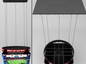 jumbotron scoreboard octagon 3D Model