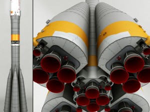 space launcher progress soyuz-fg 3D Model