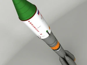 space launcher progress soyuz-fg 3D Model