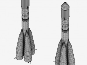 space launcher progress soyuz-fg 3D Model