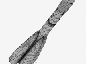 space launcher progress soyuz-fg 3D Model