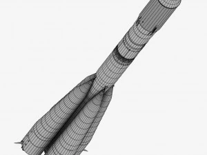 space launcher progress soyuz-fg 3D Model