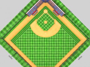 baseball stadium 3D Model