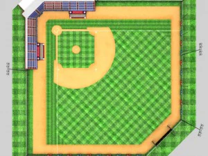 baseball stadium 3D Model