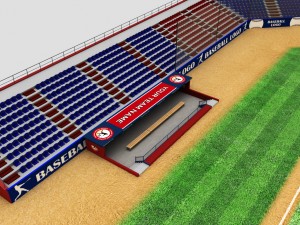 baseball stadium 3D Model