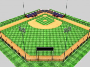 baseball stadium 3D Model