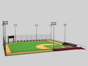 baseball stadium 3D Model