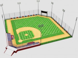 baseball stadium 3D Model