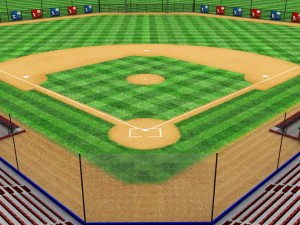 baseball stadium 3D Model
