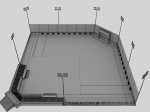 baseball stadium 3D Model