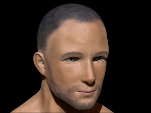 male low poly ready with tattoos 3Dモデル