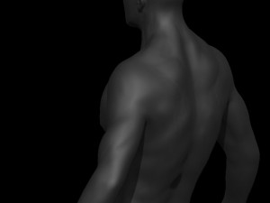 male low poly ready with tattoos 3Dモデル